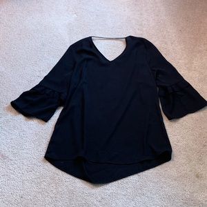 Flowy black blouse